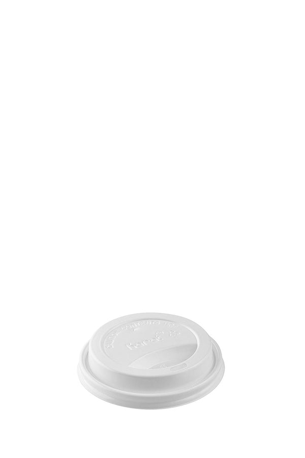 12-24oz White Gourmet Lid (90mm) (K)