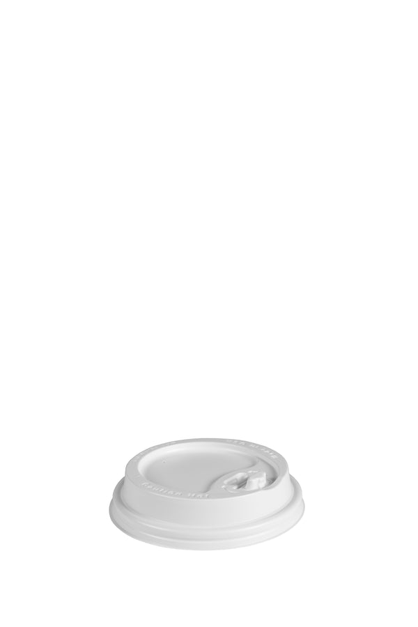 12-24oz White Tab-Back Lid (90mm)